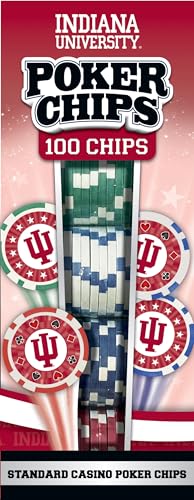 Indiana Hoosiers 100-Piece Poker Chip Set with Tray