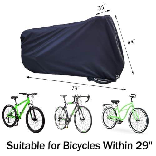 2XL Waterproof Bike Cover for 2-3 Bikes with Lock Holes
