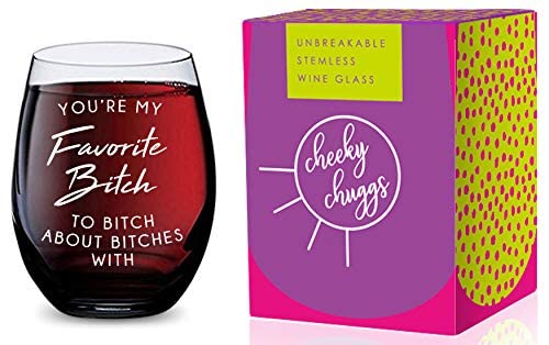 Stemless Wine Glass - Unbreakable Tritan Plastic, 16 oz