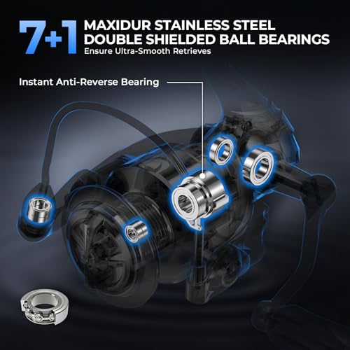 KastKing Spartacus II Plus 2000 Spinning Fishing Reel IPX5 Waterproof