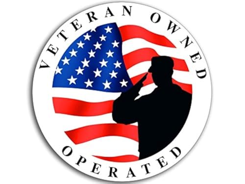 Veteran Owned Soldier Sticker - 3 Inch Vinyl Decal