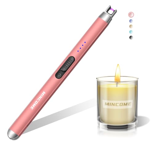 Electric Rechargeable USB Plasma Arc Candle Lighter - Rose Gold