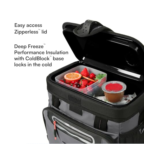 Zipperless Hardbody Cooler - Deep Freeze Insulation - 16 Can - Sharkskin Gray