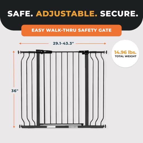 BalanceFrom 36-Inch Stair Gate Wall Protectors, White, 4-Pack fits BalanceFrom Gates