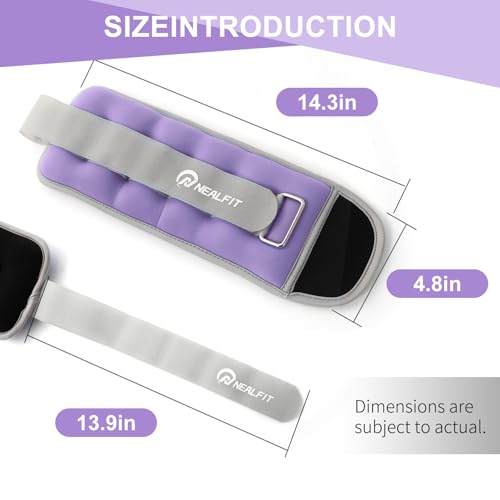 Adjustable Ankle Weights 3 lbs Pair - Purple for Fitness
