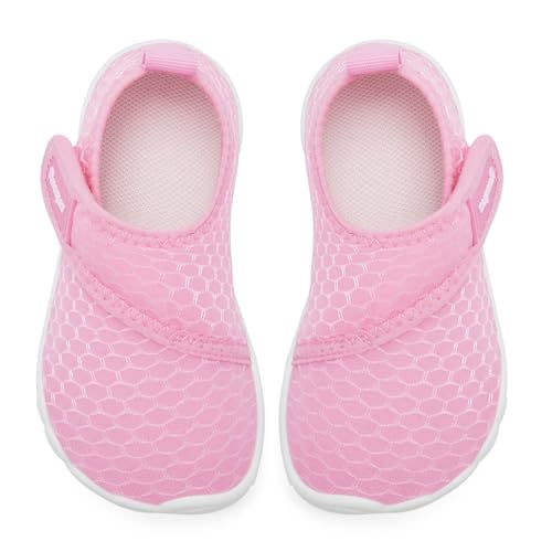 Racqua Toddler Water Shoes Pink 9 Boys Girls Non-Slip Quick Dry Beach & Pool Footwear