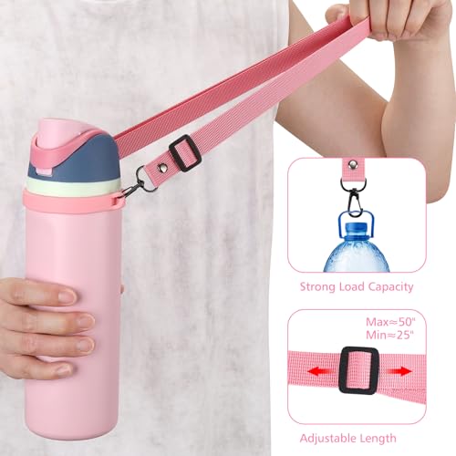Adjustable Water Bottle Strap for Owala - Pink