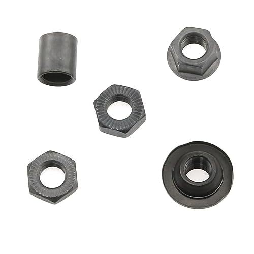 190MM Bicycle Rear Hub Axle Kit - 3/8 Inch Black, Durable Design