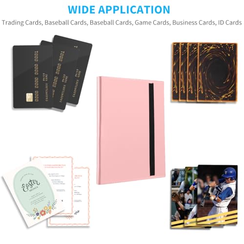 360 Pocket Trading Card Binder - Side Loading Card Holder - Pink