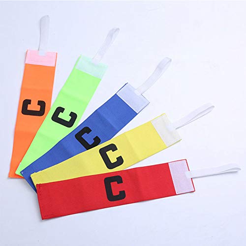6 Pieces Elastic Soccer Captain Armband Adjustable Football