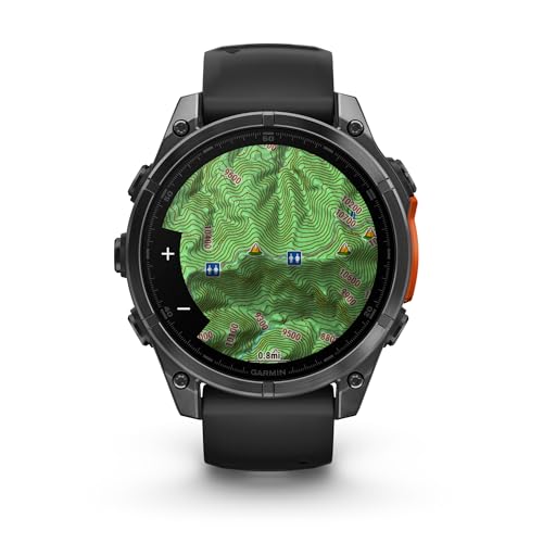 Garmin Fenix 8 Premium GPS Running Smartwatch - 47 mm AMOLED, Slate Gray with Black Band