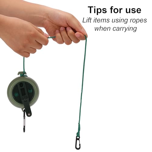 Hunting Tree Stand Gear Hoist 33ft Retractable Bow Rope Lifter for Tree Stands