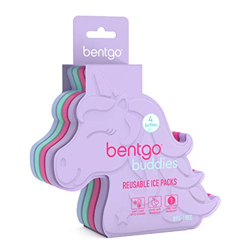 Reusable Ice Packs for Kids - Unicorn Design, 4-Pack