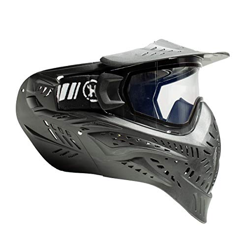 HSTL Goggle Paintball Airsoft Mask - Anti Fog Thermal Lens - Black/Clear