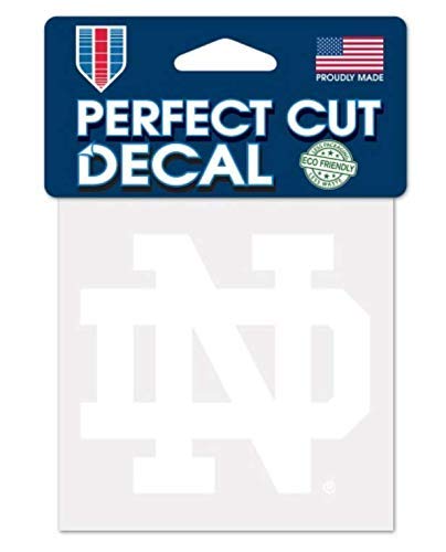 Notre Dame Fighting Irish 4" x 4" Outdoor Decal - White Logo
