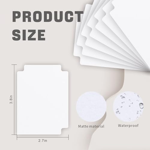 Trading Card Dividers - 100 White Organizers, 2.7 x 3.8 Inches