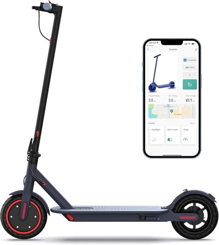 Electric Scooter for Adults, 350W Motor, 19mph Speed, 21 Miles Range, Folding E-Scooter with Dual Suspension