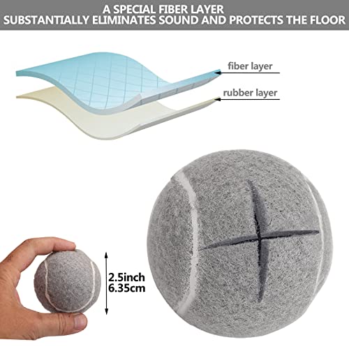 Premium Precut Tennis Balls Walkers 4 Pcs with Opening for Easy