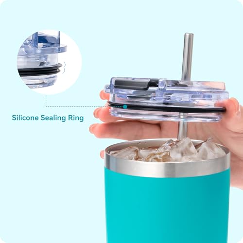 30oz Replacement Lid with Lock for YETI Tumblers - White