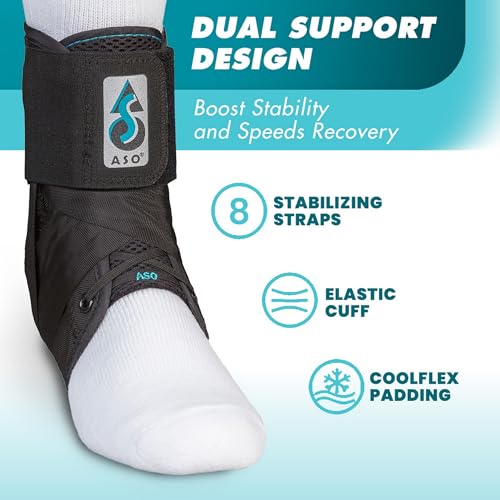 Ankle Stabilizer Brace for Sprains & Instability - Black