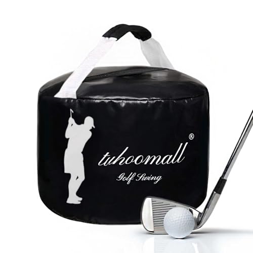 TuhooMall Black Golf Impact Power Smash Bag for Swing Training Waterproof Durable