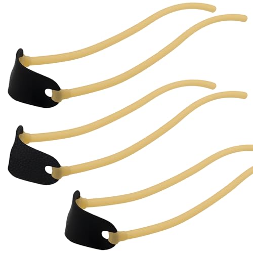 Heavy Duty Slingshot Replacement Bands - 3 Pcs Rubber Tubes for Hunting