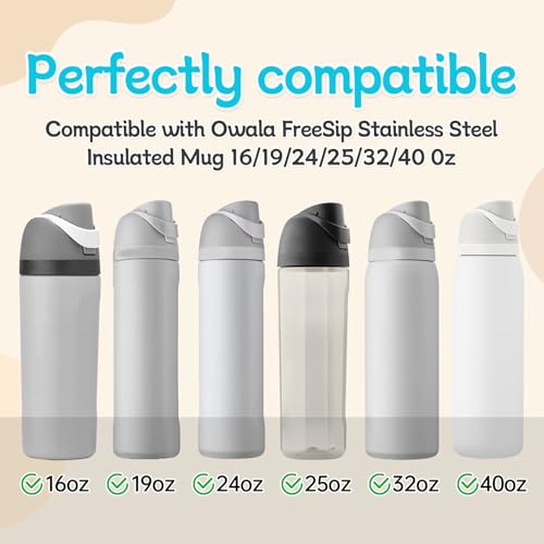 Replacement Seal Parts for Owala FreeSip - 6 Grey Set
