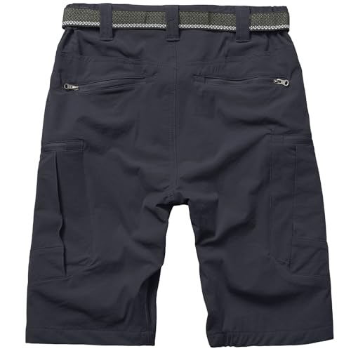 Men's Cargo Shorts with Expandable Waist Waterproof Quick Dry Hiking & Fishing Pants