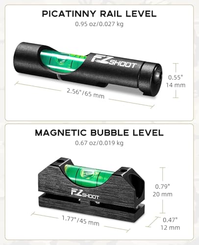 Scope Leveling Kit with Magnetic Base - Black