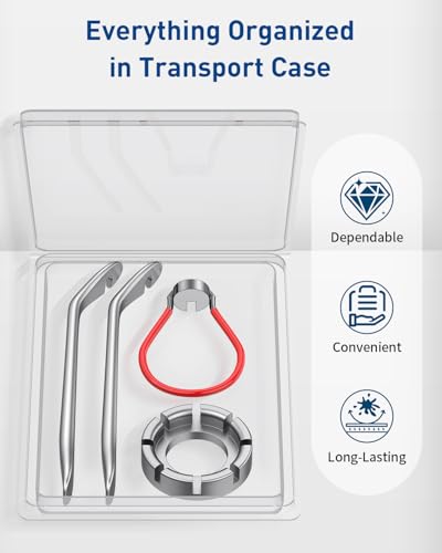 Bicycle Spoke Wrench and Tire Lever Tool Kit - 4 Piece Set