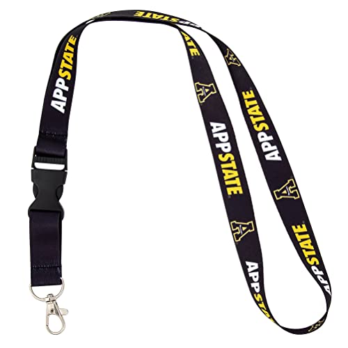 Appalachian State Desert Cactus Lanyard with Snap Buckle – Black