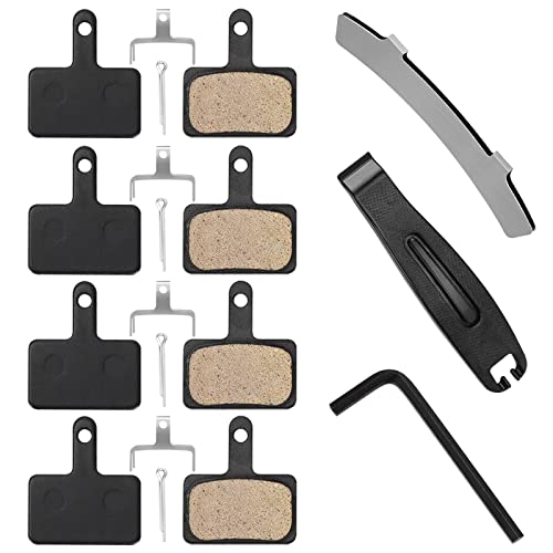Bicycle Brake Pads Set with Installation Tools - 4 Pairs