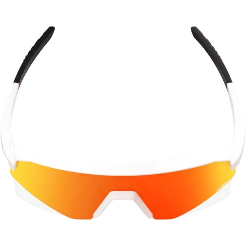 100% SLENDALE YOUTH Sunglasses Matte White - HiPER Red Mirror Lens