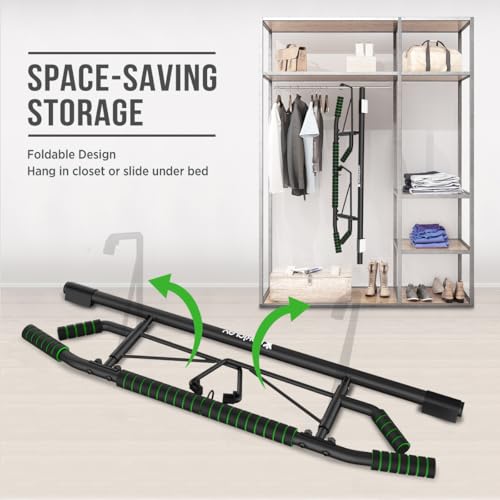 Pull Up Bar for Doorway - Foldable, Heavy Duty, 440 Lbs Capacity