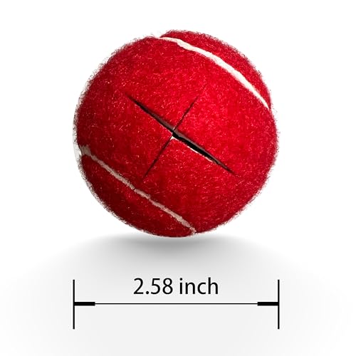 Precut Heavy Duty Tennis Balls for Walkers - 2 Pack, Red