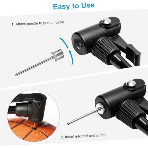 40 Pcs Heavy Duty Ball Pump Needles Set - Brass & Stainless Steel with Case