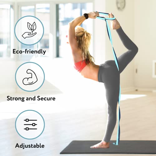 California Yoga Strap - Adjustable Stretching Belt for Flexibility & Posture