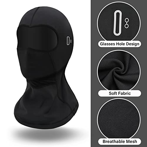 Winter Ski Mask - 2 Pack Balaclava for Men & Women - One Size - Black
