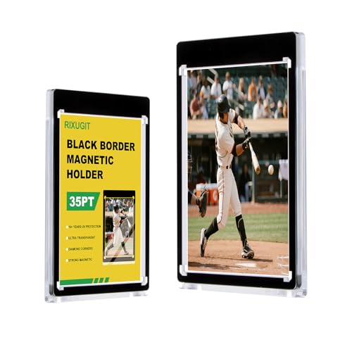 35pt Magnetic Card Holder - 10-Pack with Black Border