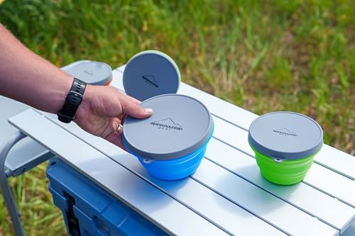 Collapsible Silicone Bowl - Large Blue, Dishwasher & Microwave Safe