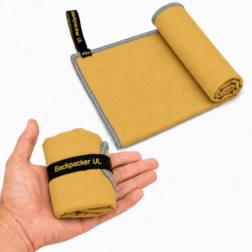 Ultralight Quick Dry Microfiber Towel - Yellow, Small
