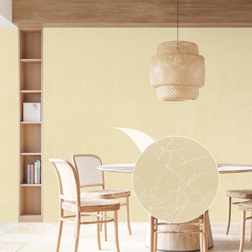 Beige Silk Peel and Stick Wallpaper 17.7 inch X 120 inch Self-Adhesive Embossed Textured Contact Paper Removable Waterproof Vinyl Roll for Bedroom Cabinet Furniture