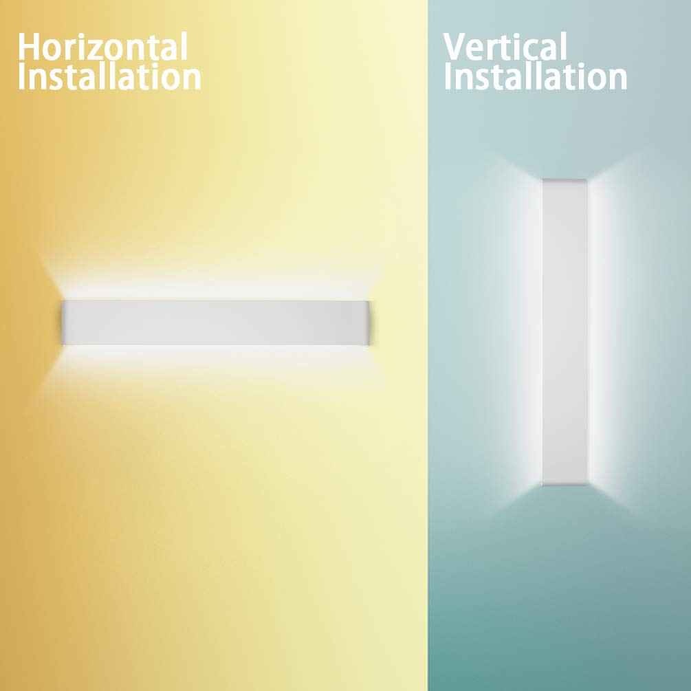 Aipsun 32.6 inch Modern Vanity Light Fixtures LED Bathroom Wall Light Up and Down Bathroom Lighting Fixtures Cool White 5000K