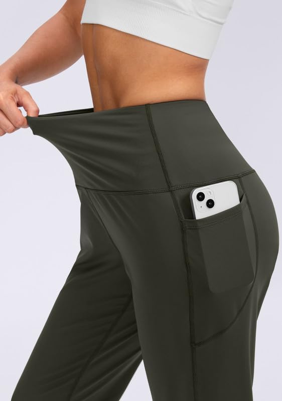 Viodia Women's High-Waisted Joggers - Athletic Workout Pants with Pockets | Tapered Sweatpants