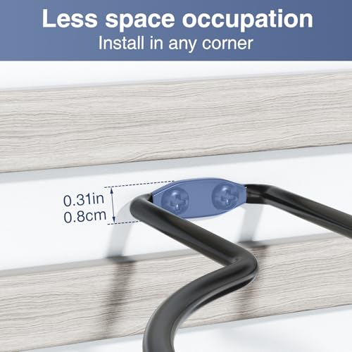 Wall Mount Sports Ball Holder Rack for Basketball & Soccer