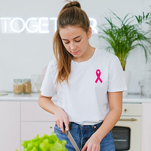 Pink Ribbon Stickers - 500 pcs Breast Cancer Awareness, Waterproof