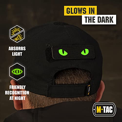 Glow in The Dark Cat Eyes Tactical Patch - Black - GITD