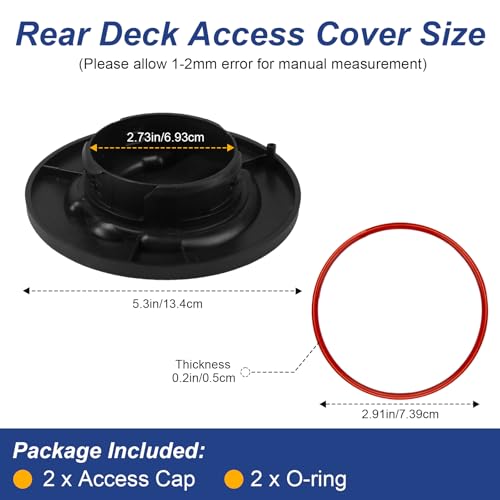 LEWEREST 2 Pack Sea-Doo Access Cap Assembly with O-Rings for GTX RXT RXP WAKE FISH PRO