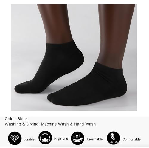 No Show Socks for Men & Women - Soft, Breathable Low Cut Ankle Socks