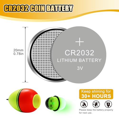CWSDXM Red-Yellow 120G LED Light-Up EVA Slip Bobbers for Night Fishing - 2 Pack